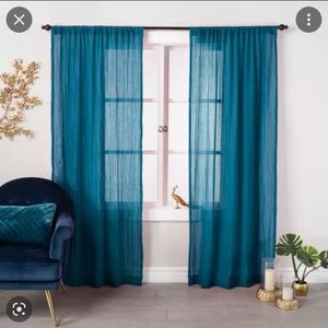 Opal house Crushed Sheer Curtain Panels
